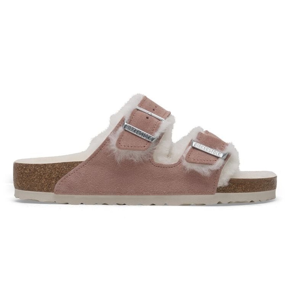 Birkenstock Arizona Shearling Suede Leather - Pink Clay - Picture 5 of 10